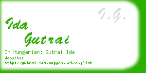 ida gutrai business card
